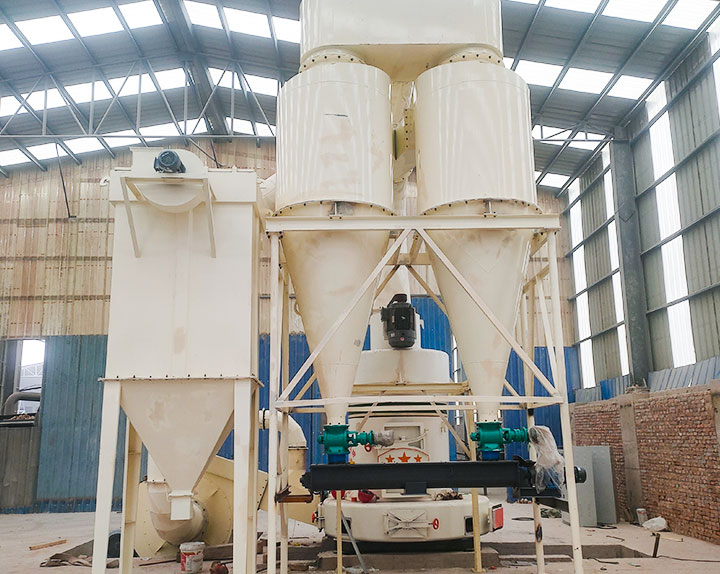 陜西石灰石磨粉生產(chǎn)現(xiàn)場