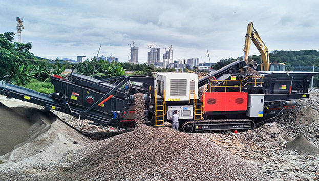 Wotetrack履帶式移動(dòng)破碎篩分站案例